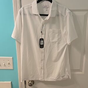 Greg Norman Collection White Casual Button Down Shirt